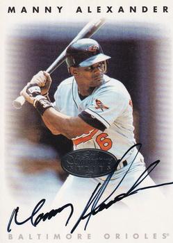 1996 Leaf Signature Series - Autographs Silver #NNO Manny Alexander Front