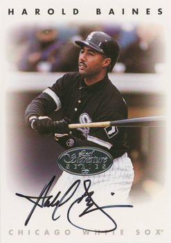 1996 Leaf Signature Series - Autographs Silver #NNO Harold Baines Front