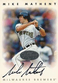 1996 Leaf Signature Series - Autographs Silver #NNO Mike Matheny Front