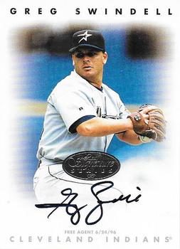 1996 Leaf Signature Series - Autographs Silver #NNO Greg Swindell Front