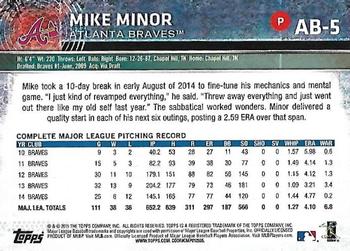 2015 Topps Atlanta Braves #AB-5 Mike Minor Back