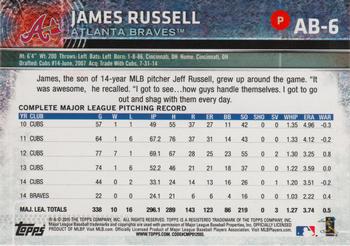 2015 Topps Atlanta Braves #AB-6 James Russell Back