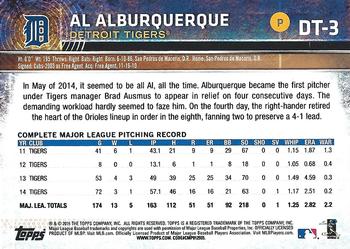 2015 Topps Detroit Tigers #DT-3 Al Alburquerque Back