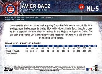 2015 Topps National League All-Stars #NL-5 Javier Baez Back