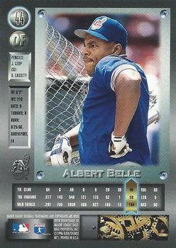 1996 Metal Universe - Platinum #44 Albert Belle Back