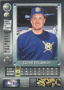 1996 Metal Universe - Platinum #71 Dave Nilsson Back