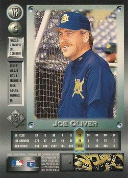1996 Metal Universe - Platinum #72 Joe Oliver Back