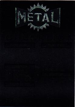 1996 Metal Universe - Platinum #249 Checklist Front