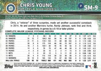 2015 Topps Seattle Mariners #SM-9 Chris Young Back