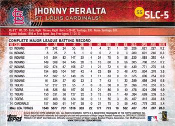 2015 Topps St. Louis Cardinals #SLC-5 Jhonny Peralta Back