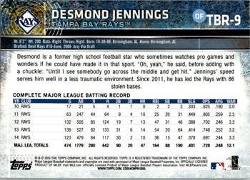 2015 Topps Tampa Bay Rays #TBR9 Desmond Jennings Back