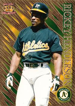 1996 Pacific Prism - Gold #P-125 Rickey Henderson Front