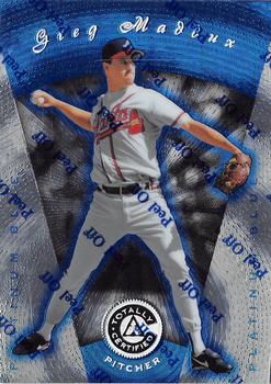1997 Pinnacle Totally Certified - Platinum Blue #83 Greg Maddux Front