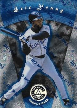 1997 Pinnacle Totally Certified - Platinum Blue #86 Eric Young Front
