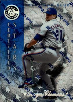 1997 Pinnacle Totally Certified - Platinum Blue #138 Roger Clemens Front