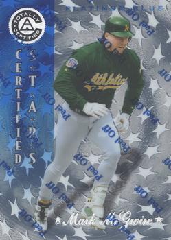 1997 Pinnacle Totally Certified - Platinum Blue #139 Mark McGwire Front