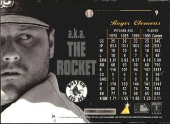 1996 Pinnacle Aficionado - Artist's Proofs #9 Roger Clemens Back