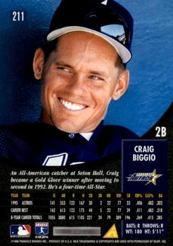 1996 Pinnacle - Foil #211 Craig Biggio Back