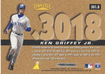 1996 Pinnacle - Foil #301 Ken Griffey Jr. Back