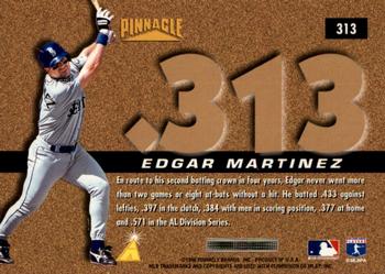 1996 Pinnacle - Foil #313 Edgar Martinez Back