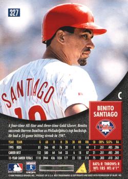 1996 Pinnacle - Foil #327 Benito Santiago Back
