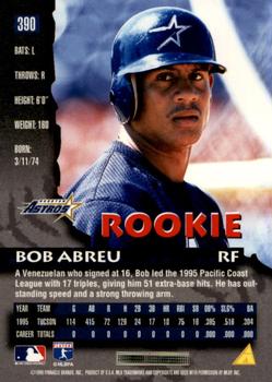1996 Pinnacle - Foil #390 Bob Abreu Back