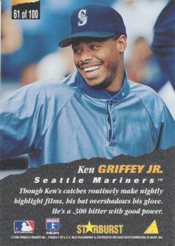 1996 Pinnacle - Starburst Artist's Proofs #61 Ken Griffey Jr. Back