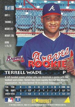 1996 Pinnacle - Starburst Artist's Proofs #95 Terrell Wade Back