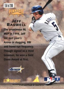 1996 Pinnacle - Starburst Artist's Proofs #159 Jeff Bagwell Back