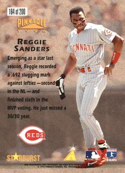 1996 Pinnacle - Starburst Artist's Proofs #164 Reggie Sanders Back