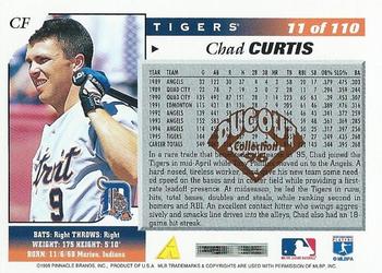 1996 Score - Dugout Collection (Series One) #11 Chad Curtis Back