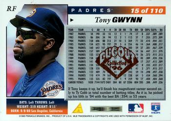1996 Score - Dugout Collection (Series One) #15 Tony Gwynn Back