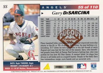 1996 Score - Dugout Collection (Series One) #55 Gary DiSarcina Back