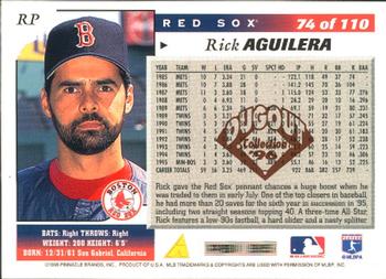 1996 Score - Dugout Collection (Series One) #74 Rick Aguilera Back