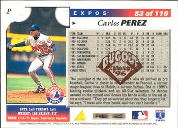 1996 Score - Dugout Collection (Series One) #83 Carlos Perez Back