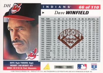 1996 Score - Dugout Collection (Series One) #66 Dave Winfield Back