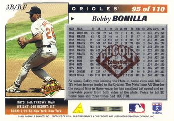 1996 Score - Dugout Collection (Series One) #95 Bobby Bonilla Back