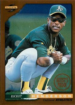 1996 Score - Dugout Collection Artist's Proofs (Series One) #10 Rickey Henderson Front