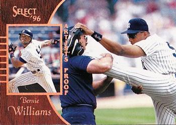 1996 Select - Artist's Proofs #78 Bernie Williams Front