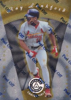 1997 Pinnacle Totally Certified - Platinum Gold #13 Ray Lankford Front