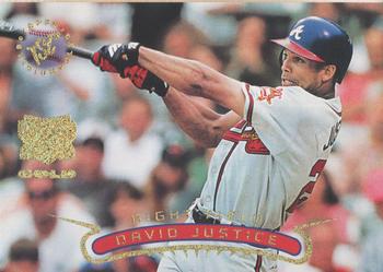1996 Stadium Club - Extreme Players Gold #NNO David Justice Front