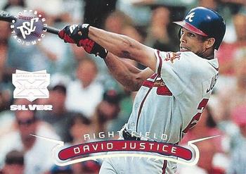 1996 Stadium Club - Extreme Players Silver #NNO David Justice Front