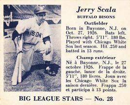 1950 Big League Stars (V362) #28 Jerry Scala Front