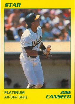 1990 Star Platinum #93 Jose Canseco Front