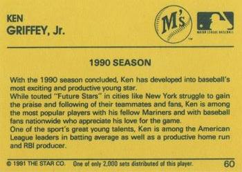 1991 Star Diamond #60 Ken Griffey Jr. Back
