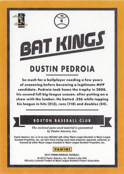 2015 Donruss - Bat Kings #9 Dustin Pedroia Back