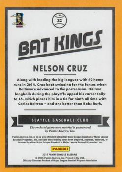 2015 Donruss - Bat Kings Studio Series #22 Nelson Cruz Back