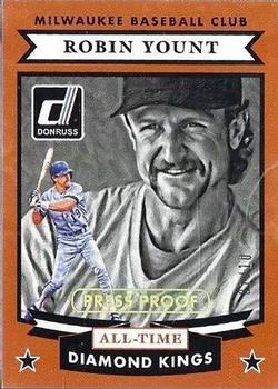 2015 Donruss - All-Time Diamond Kings Press Proofs Gold #8 Robin Yount Front