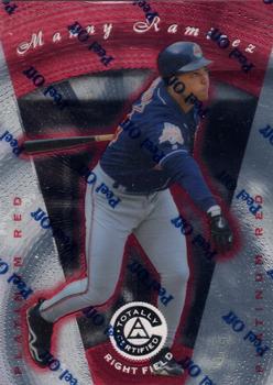 1997 Pinnacle Totally Certified #68 Manny Ramirez Front