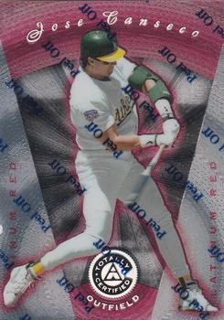 1997 Pinnacle Totally Certified #90 Jose Canseco Front